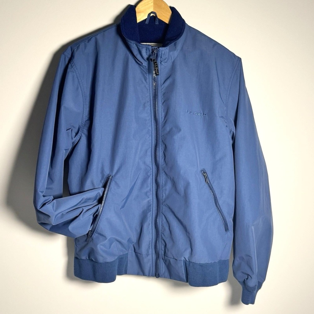 Vintage LL Bean 3 Season Jacket Mens M Blue Fleece Lined Gorpcore Outdoor